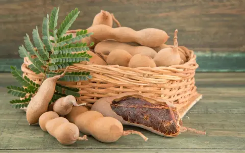Koszyk pełen owoców tamaryndowca, idealnych do przygotowania pysznych dań. Odkryj pasta z tamaryndowca przepisy!