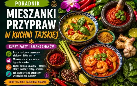 Kolorowe curry, aromatyczne pasty i świeże składniki – odkryj sekret tajskiej przyprawy, która odmieni Twoją kuchnię.
